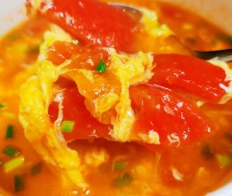 #刘畊宏女孩减脂饮食#橄榄油西红柿鸡蛋汤的做法