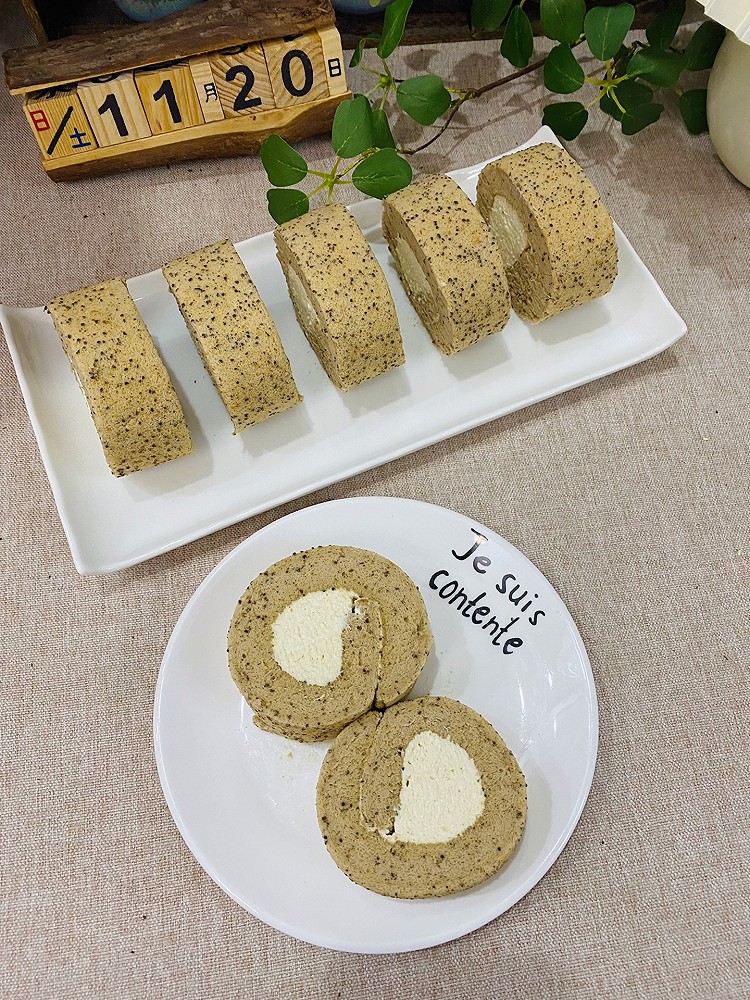 伯爵红茶瑞士卷—奶茶味浓郁，柔软香甜！的做法