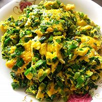 煎鸡蛋韭菜的做法图解5