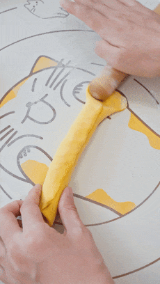 【宝宝辅食】南瓜紫薯甜甜圈的做法图解9
