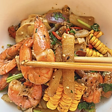 #流感季饮食攻略#家庭版干锅虾，冬天就吃它！