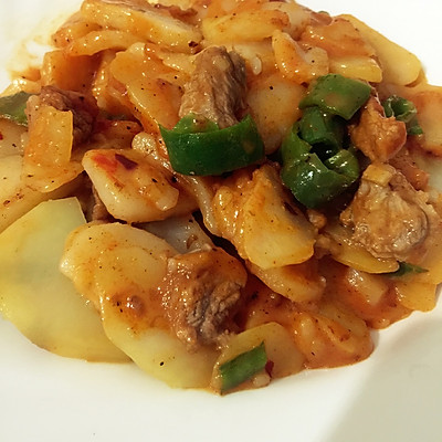 韩式豆瓣酱土豆年糕