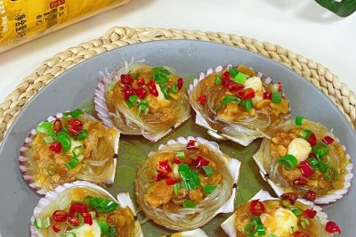 蒜蓉粉丝蒸扇贝