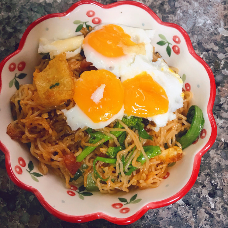 冻鸡蛋炒粉/面改良版的做法