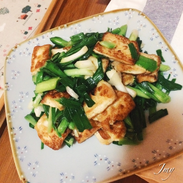 煎豆腐炒大蒜