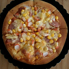 蟹柳香肠披萨