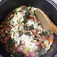 电饭煲香肠饭的做法图解3