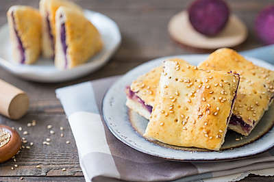 紫芋奶酪饼