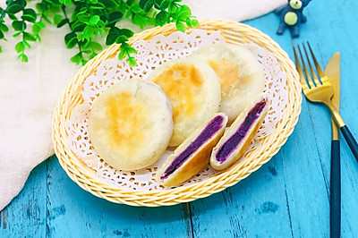 烫面紫薯馅饼