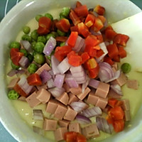 #憋在家里吃什么#低油杂蔬火腿马芬的做法图解7