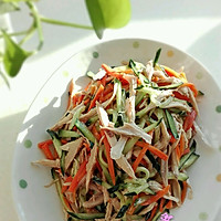 三色鸡丝的做法图解4