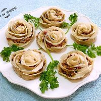 玫瑰蒸饺#我买新鲜味#的做法图解9