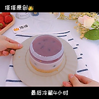 QQ糖棉花糖蓝莓慕斯无黄油无吉利丁片的做法图解9