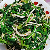 凉拌菠菜金针菇的做法图解6