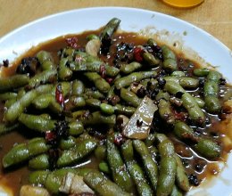 麻辣卤毛豆的做法