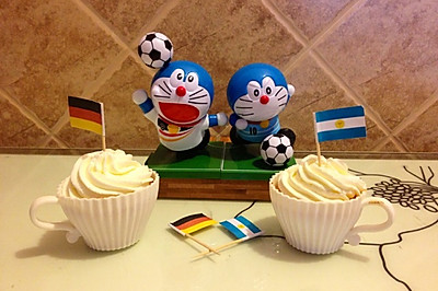 世界杯之冠亚军之战杯子蛋糕