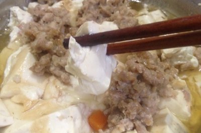 超级简单的豆腐蒸肉