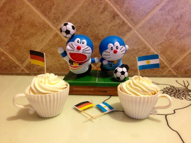 世界杯之冠亚军之战杯子蛋糕的做法