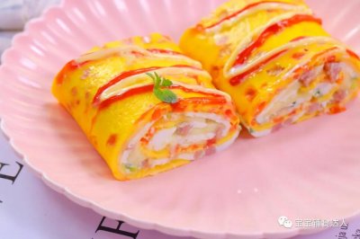 双色蛋卷 宝宝辅食食谱