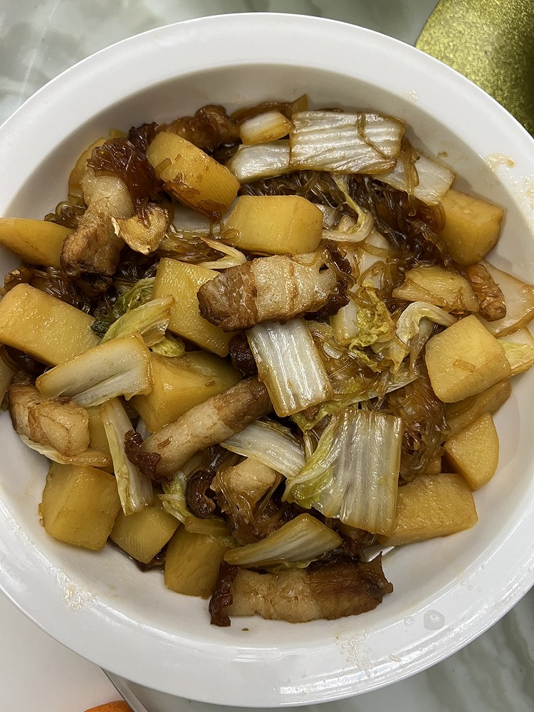 猪肉土豆炖粉条的做法