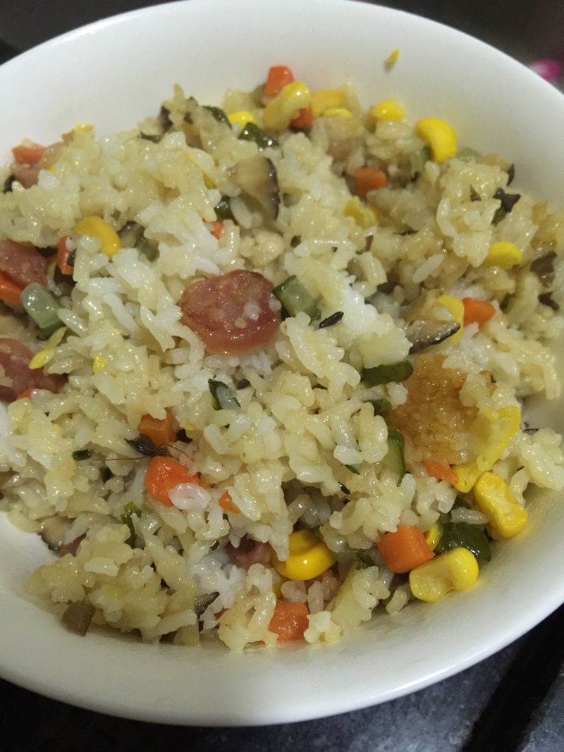 香菇腊肠饭