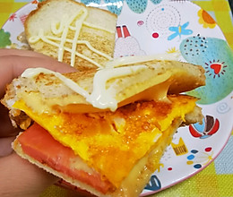 #一学就会快手菜#三分钟三明治的做法
