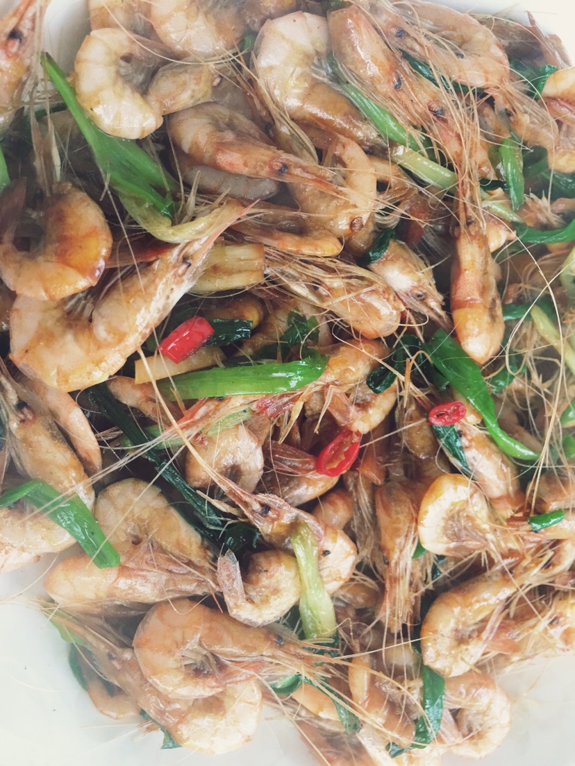 炒海虾的做法图解5