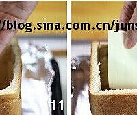 奶酪培根土司堡的做法图解4