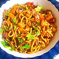 夜宵味道版麻辣炒乌冬的做法图解12