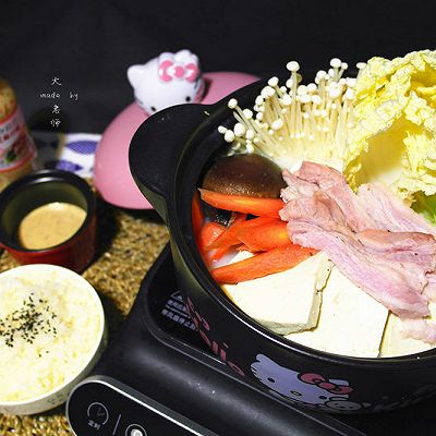 冬日暖身锅物料理—日式豆乳火锅