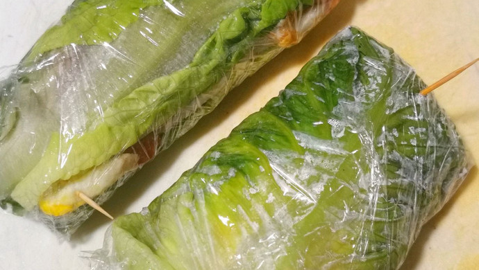 超简单生菜卷