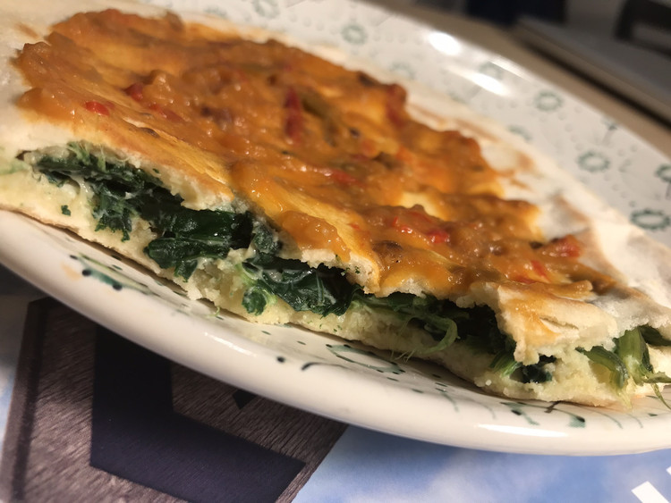 PitaBread版鸡蛋蔬菜灌饼的做法