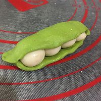 造型馒头：可以剥皮的豌豆荚的做法图解7