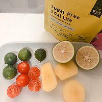 #爱乐甜夏日轻脂甜蜜#夏日灵感 黄桃葡萄缤纷气泡水的做法图解1