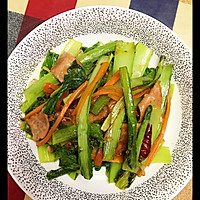 炒小白菜的做法图解3