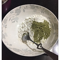 低脂小饼干：抹茶豆豆的做法图解3