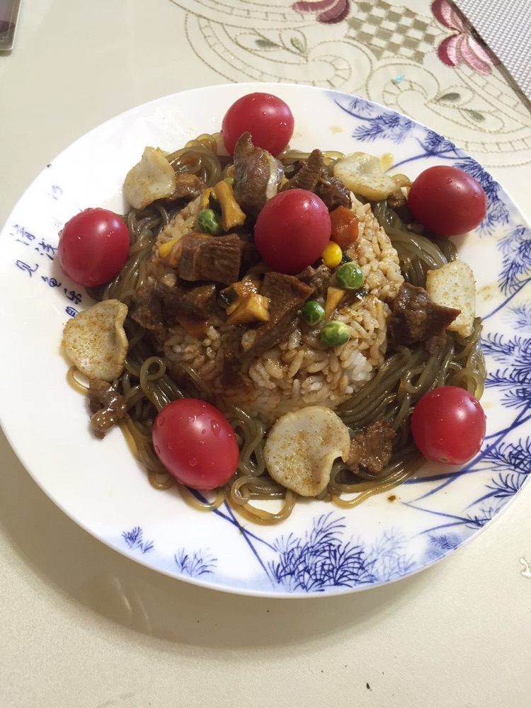 牛舌粉丝捞饭