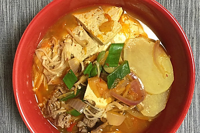 快手泡菜牛肉锅