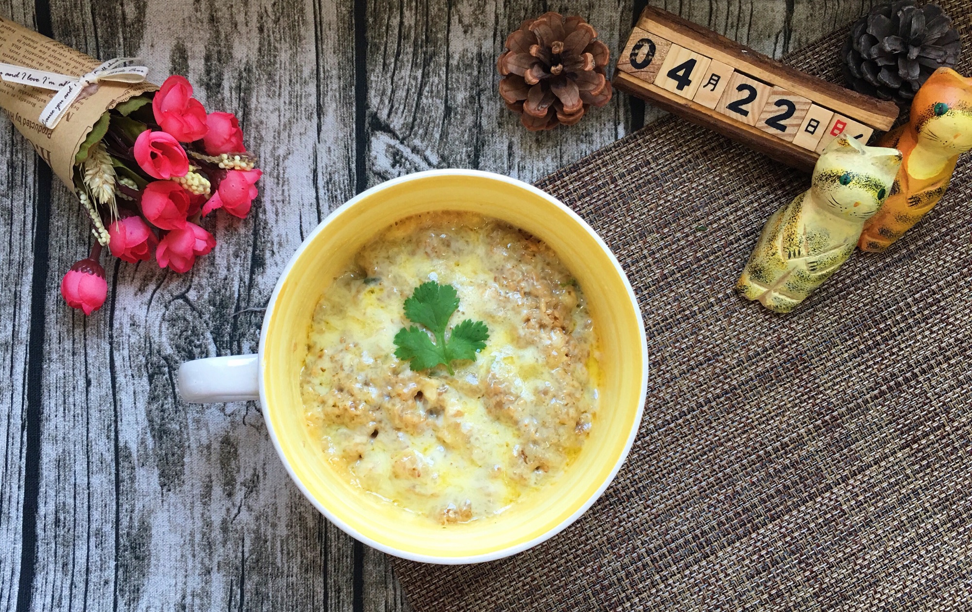 Baked rice with pork ribs