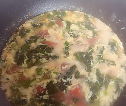 菠菜西红柿鸡蛋汤的做法