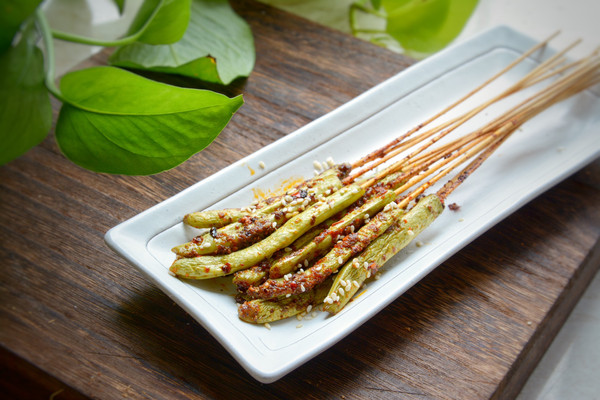 四川把把烧系列：烤四季豆