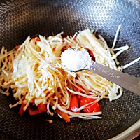 低脂低卡营养美味家常番茄炒金针菇的做法图解8