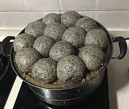 黑芝麻奶包的做法