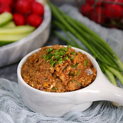 蘸酱菜（鸡蛋炒酱的做法）