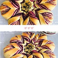 紫薯太阳花面包的做法图解5