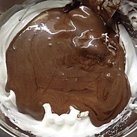 巧克力戚风蛋糕-6寸-颜值爆表的巧克力戚风的做法图解8