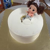 6寸芭比娃娃奶油蛋糕的做法图解6