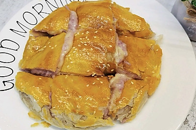 芋泥紫薯芝士饼