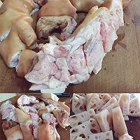 简单清爽不油腻的莲藕炖猪蹄的做法图解1