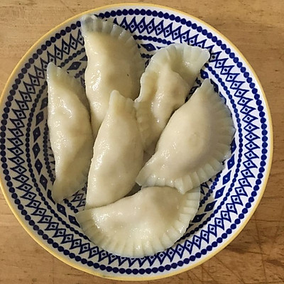 小美 肉虾仁咸蛋饺子 附自制面皮+主锅切菜